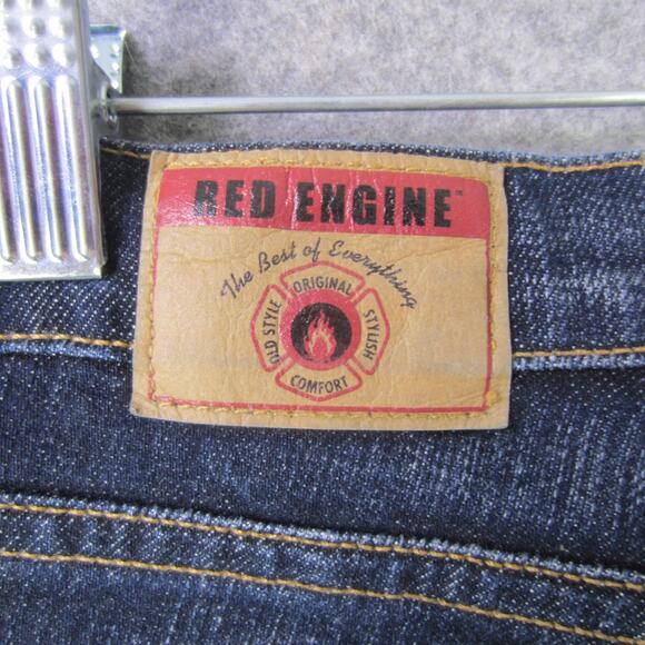 Red Engine Jeans Womens 26 Blue Bootcut Made in USA Flare Leg Stretch Denim - Picture 10 of 11